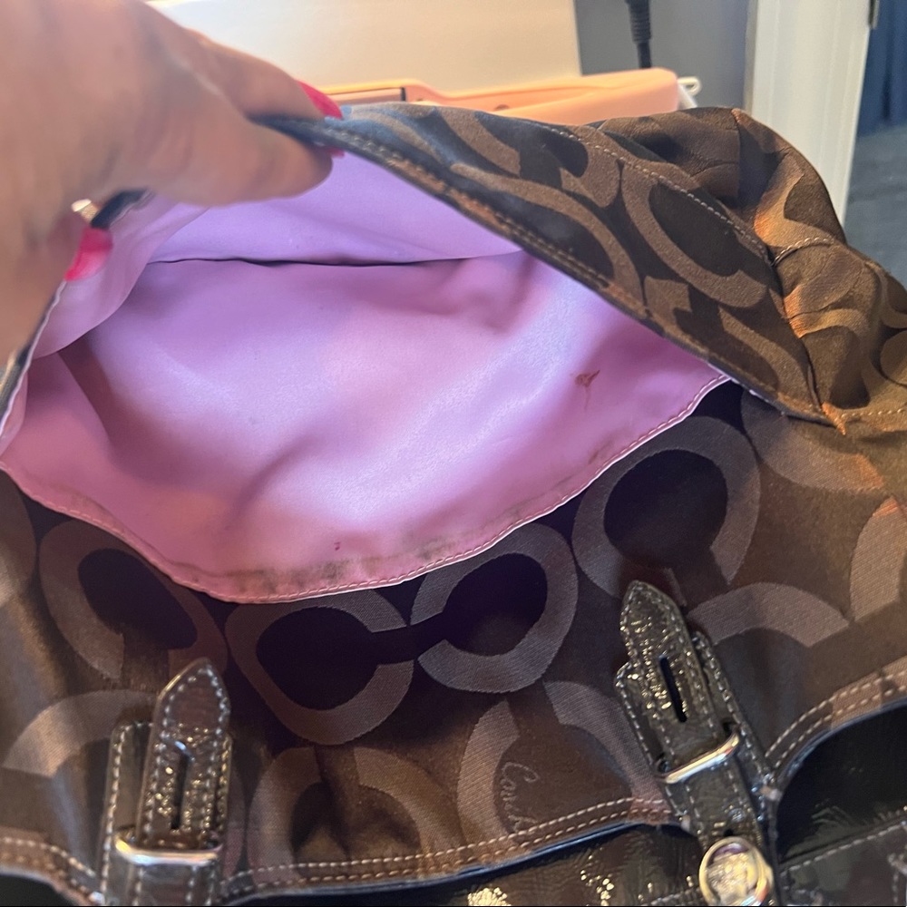 Medium Size Coach Brown “Block C” Pattern. Great … - image 5